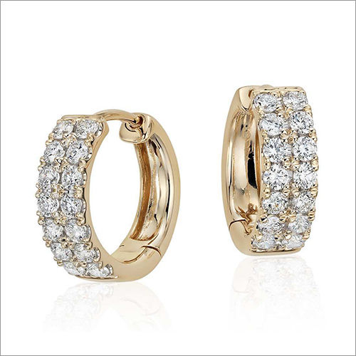 Hemsleys Collection 14k Diamond Shared Prong Hoop Earrings  Hemsleys  Jewellers