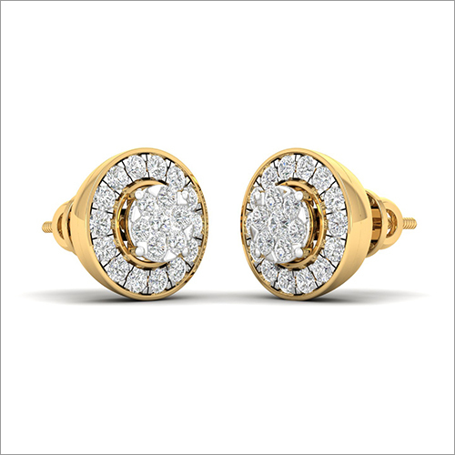 Daily wear Diamond Stud Earrings