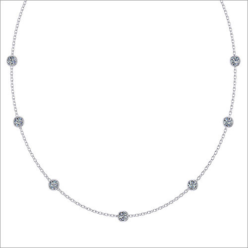 Single Diamond Station Necklace 001-165-02261 14KY Hingham | Hingham  Jewelers | Hingham, MA
