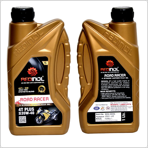 1 Ltr 4T Plus Sae 20W-40 Road Racer 4 Stroke Motorcycle Oil Application: Engine