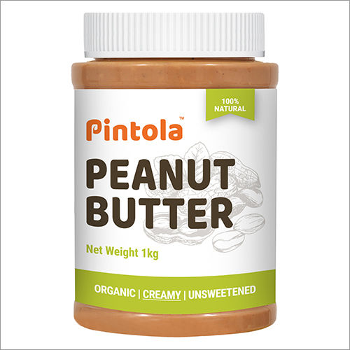 1 Kg Pintola Organic Creamy Peanut Butter Packaging: Bottle