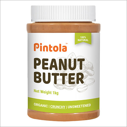 1 Kg Pintola Organic Crunchy Peanut Butter Packaging: Bottle