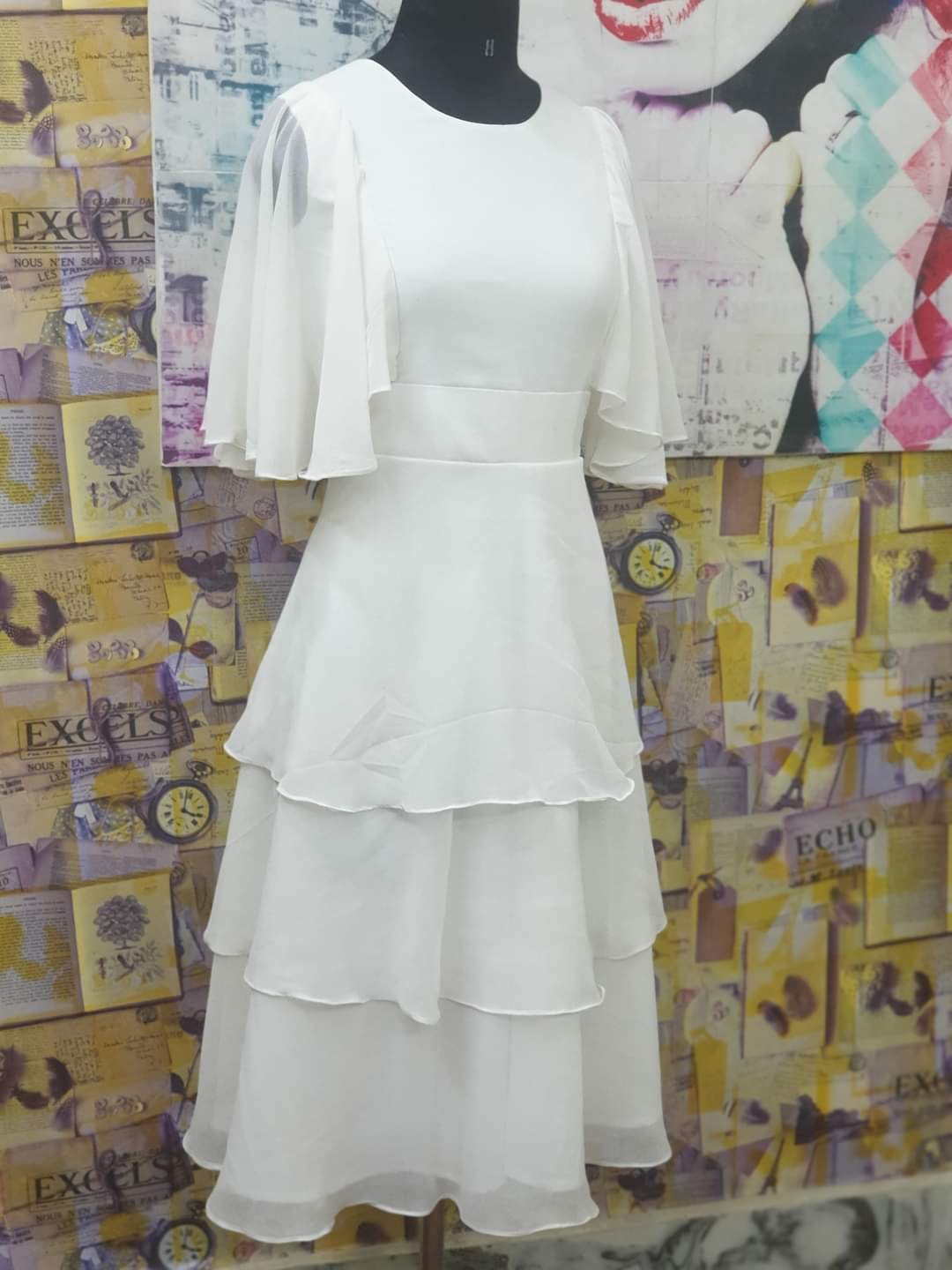 Womens Geogrette Gown
