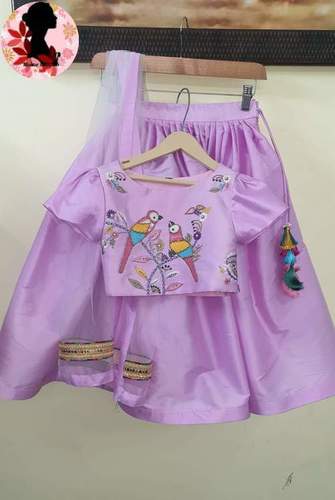 Kids Silk Lehenga