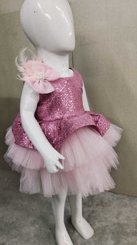 Sequins and net party wear dress