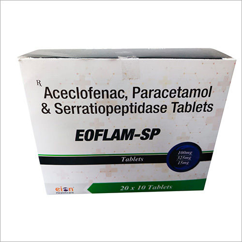 Aceclofenac, Paracetamol And Serratiopeptidase Tablet General Medicines