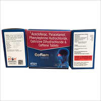 Aceclofenac,Paracetamol, Phenylephrine HCL,Cetirizine Dihydrochloride and Caffeine Tablet