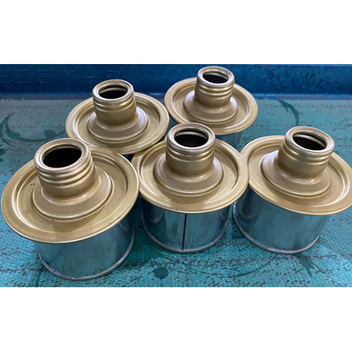 Silver 50Ml Plain Round Tin Box