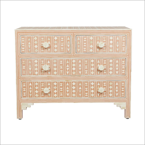 Durable 4 Drawer Tribal Commode