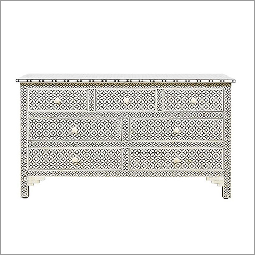 Durable 7 Drawer Geometric Commode