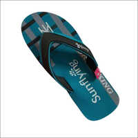 Men's Flip Flops - Synthetic Material, Various Sizes , Bright Blue Color With Soft Footbed And Lightweight Comfort