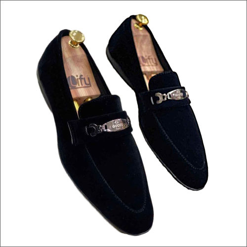 Mens Classic Velvet Finish Loafer Shoes