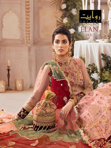 Rawayat Elan Vol-5 Georgette Pakistani Heavy Salwar Suits Catalog