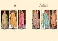 Deepsy Zulfat Pure Lawn Hand Embroidery Wirk Ethni Wear Suits Catalog