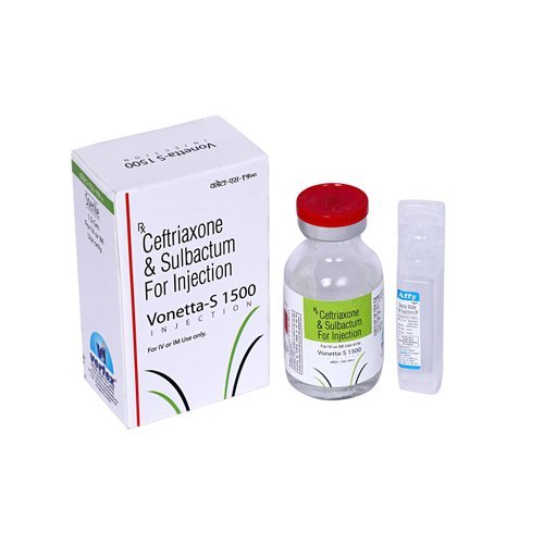 Ceftriaxone 1gm & Sulbactam 500mg Injection