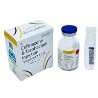 सेफ्ट्रिएक्सोन 1gm और तज़ोबैक्टम 125mg इंजेक्शन