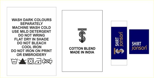 Printed Wash And Shirt Label