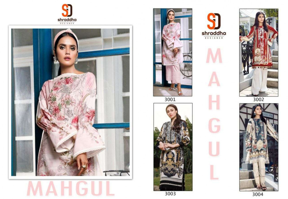 Shraddha Designer Mahgul Vol-3 Lawn Cotton Patch Work Pakistani Suits Catalog