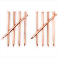 Copper Nail - Custom Length And Width | Durable Copper Material, Rust-resistant, Ideal For Roofing And Fastening To Concrete