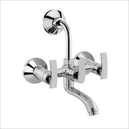 Wall Mixer Provision For Overhead Shower With L-Bend