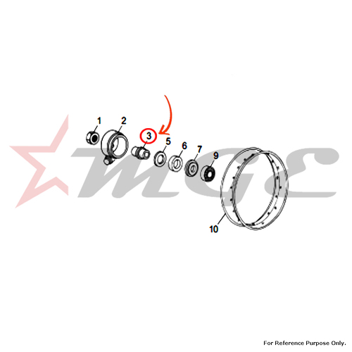 Collar, Speedo Drive For Royal Enfield - Reference Part Number - #110334/D