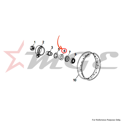 Felt Washer For Royal Enfield - Reference Part Number - #110292/C