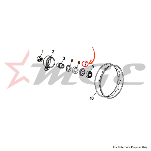 Retainer For Royal Enfield - Reference Part Number - #110970/B