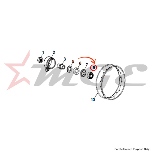 Bearing 6203.2 Z R - C3 For Royal Enfield - Reference Part Number - #150324/A