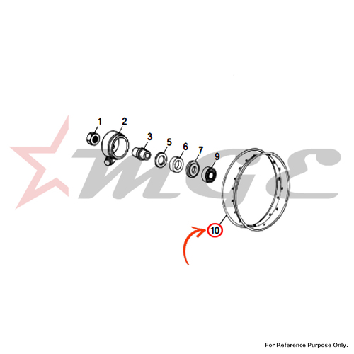 As Per Photo Wheel Rim Wm 2 - 19 2Mm Thickness For Royal Enfield - Reference Part Number - #141133/A