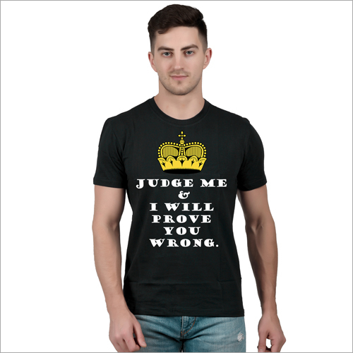 Mens Graphic Black T Shirts