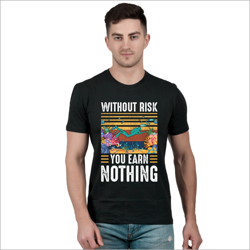Mens Graphic Print Black T Shirts