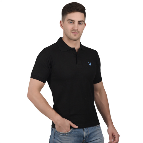 Mens Polo Black T Shirts