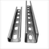 Mild Steel Slotted Channel - Silver / Grey Finish | Industrial Grade Steel, Durable Casting Surface Treatment