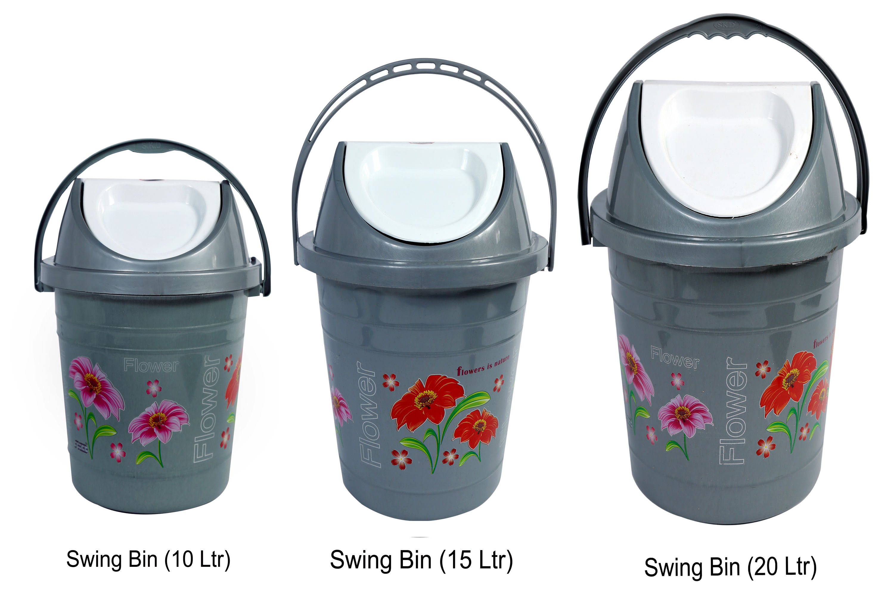 Plastic Small Swing Dustbin