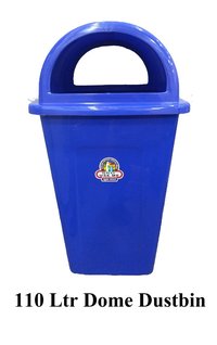 Plastic Dustbin With Dome Lid