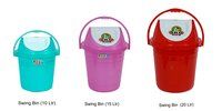 Plastic Dustbin With Swing Lid