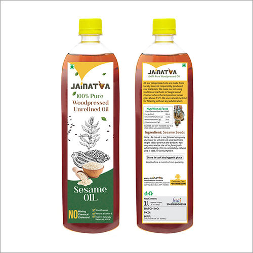 1 Ltr Cold Pressed Sesame Oil Packaging Size: 500 Ml