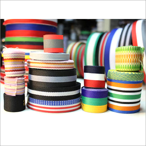 Multicolor Polyester Fabric Narrow Woven Tape By CENTURY LABELS PVT. LTD.