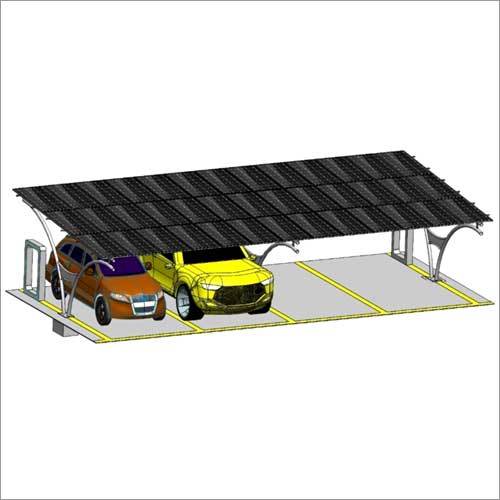 Silver Solar Carport System