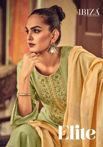 Ibiza Suits Elite Jam Silk With Weaving Pattern Straight Suits Catalog