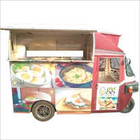 Iron Steel Battery Operated Food Cart