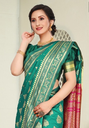 TM1102 Soft Lichi Silk Cloth Beautiful Rich Pallu Jacquard Work Saree Catalog