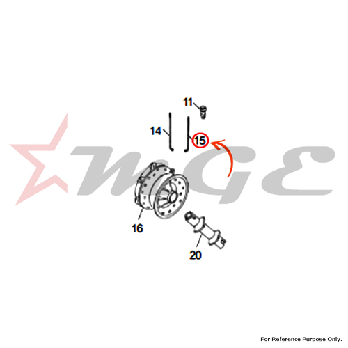 Spokes, Short For Royal Enfield - Reference Part Number - #560519/D