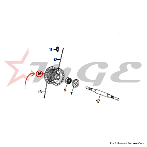 Hub, Front Brake 7