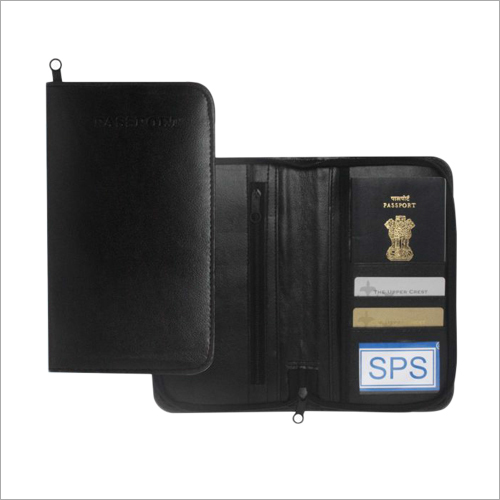 SPS Zipper Passport PVC Folder
