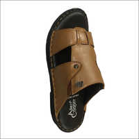 Mens Brown Leather Casual Sandals