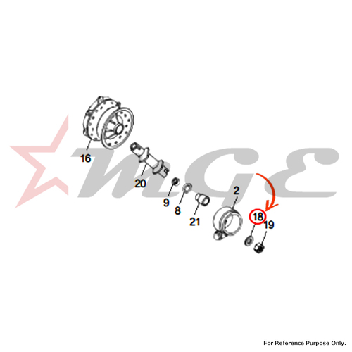 Plain Washer For Royal Enfield - Reference Part Number - #586070/A, #142835
