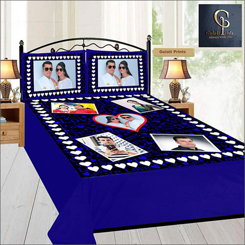 Multiple Married Couple Digital Printed Bedsheet With Pillow Cover Set