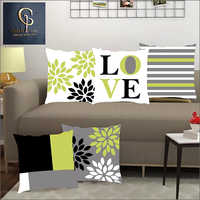 Canvas Cotton Digital Printed Cushion Covers Set Of 5