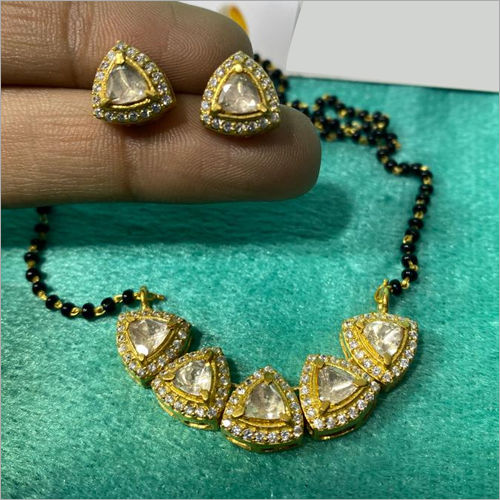 925 Silver Moissanite Mangalsutra Set Gender: Women